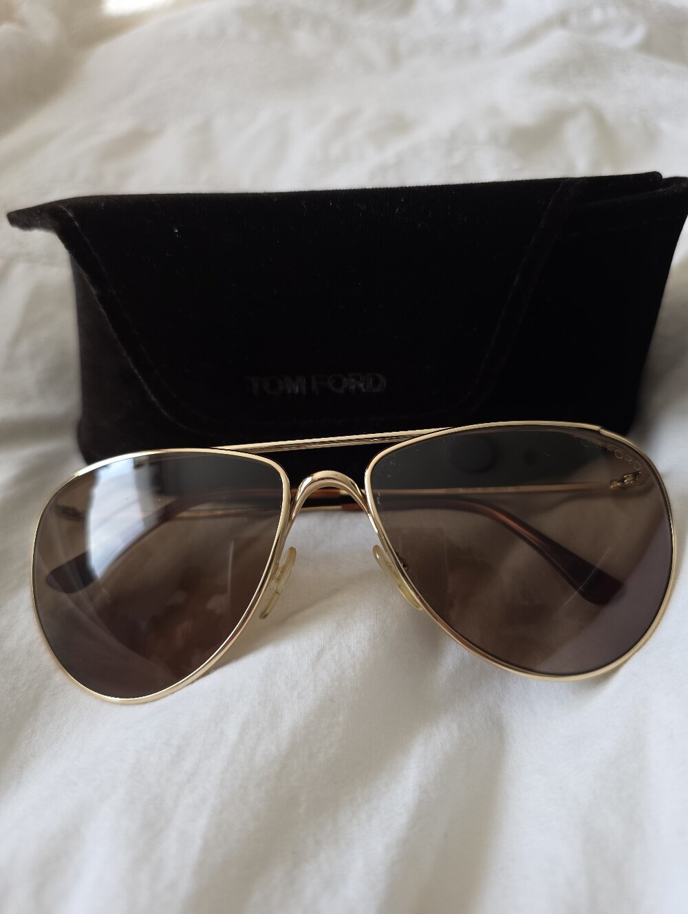 Tom Ford Aviator Gold Sunglasses
